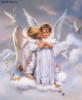 Схема вышивки «Ангелочки в небе»
