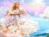 Схема вышивки «Ангел на облаке»