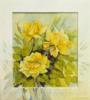 Желтые цветы - акварель: оригинал