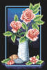 Схема вышивки «Ракушки и розы»