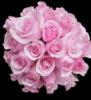 Схема вышивки «Шапка из розовых роз»