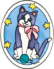 Схема вышивки «Кошка с клубком»