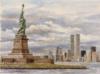 Схема вышивки «Статуя Свободы в Нью-Йорке»