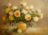 Схема вышивки «Букет роз в желтой вазе»