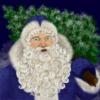 Схема вышивки «Дед Мороз - борода из ваты»