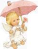 Схема вышивки «Ангелочек с зонтиком»