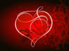 Схема вышивки «Сердце на красном»