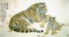 Схема вышивки «Тигрица с детенышами»