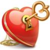 Схема вышивки «Ключик от сердца»
