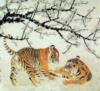 Схема вышивки «Играющие тигры»