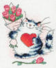 Схема вышивки «Влюблённый кот»