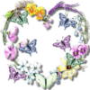 Схема вышивки «Сердце, цветы, бабочки»