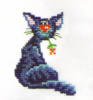 Схема вышивки «Синий кот»