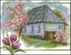 Схема вышивки «Весений домик»