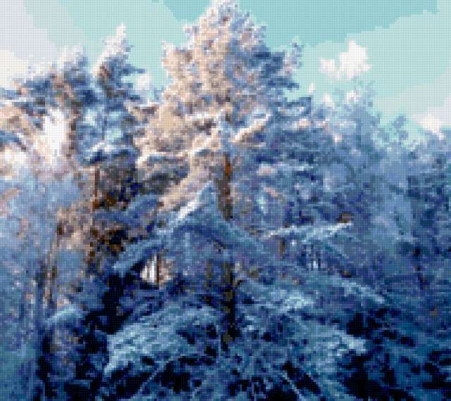 , пейзаж, зима, природа