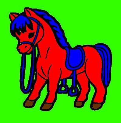 original shema vyshivki loshad