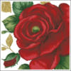 Схема вышивки «Подушка 76 Красная роза»
