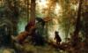 Схема вышивки «Утро в сосновом лесу.И.И.Шишкин»