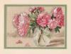 Схема вышивки «Много розовых пионов»
