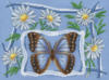 Схема вышивки «Панно "Бабочка и ромашки"»