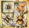 Схема вышивки «Пчелы и маки»