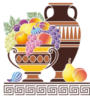 Схема вышивки «Греческая ваза с фруктами»