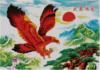 Схема вышивки «Красный орел»