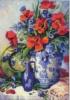 Схема вышивки &laquo;Сине-красный натюрморт&raquo;