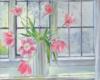 Схема вышивки «Тюльпаны на окне»