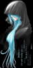 Схема вышивки «Аниме девушка с голубыми волоса»