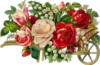 Схема вышивки «Возок с розами»