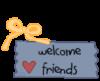 Схема вышивки «Welcome friends»