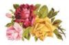 Схема вышивки «Букет ярких роз»