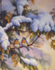 Схема вышивки «Птицы, зима, дерево»