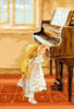 Схема вышивки «Маленькая пианистка»