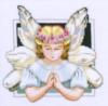 Схема вышивки «Молящийся ангел»