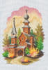 Схема вышивки «Маленькая церковь»