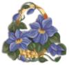 Схема вышивки «Корзинка с цветами»