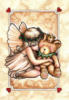 Схема вышивки «Ангел с медвежонком»