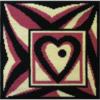 Схема вышивки «Подушка сердце»