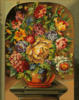 Цветы в терракотовой вазе: оригинал