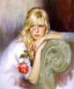 Схема вышивки «А.Маркин.Блондинка с розой.»