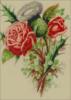 Схема вышивки «Чертополох и розы»