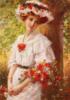Схема вышивки «Девушка викторианской эпохи»
