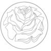 Схема вышивки «Пано роза»