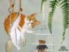 Схема вышивки «Серия "Нарисованные кошки".»