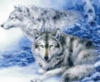 Схема вышивки «Зима.Волки»