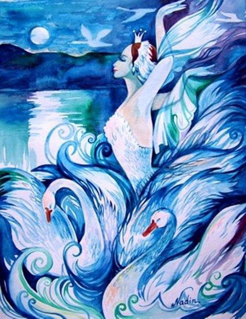 Оригинал - Схема вышивки «Царевна-лебедь» - Автор «poltanya» - Авторы ...