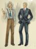 Схема вышивки «Два джентельмена»
