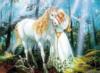 Схема вышивки «Девушка с белым конем»